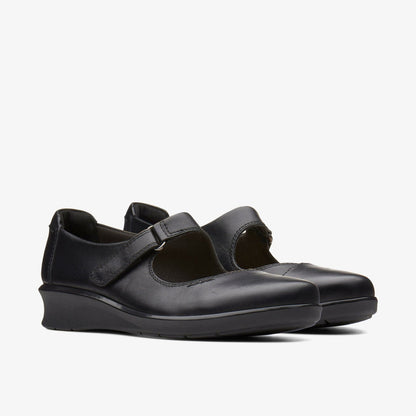 Hope Henley Black Leather | Clarks discount