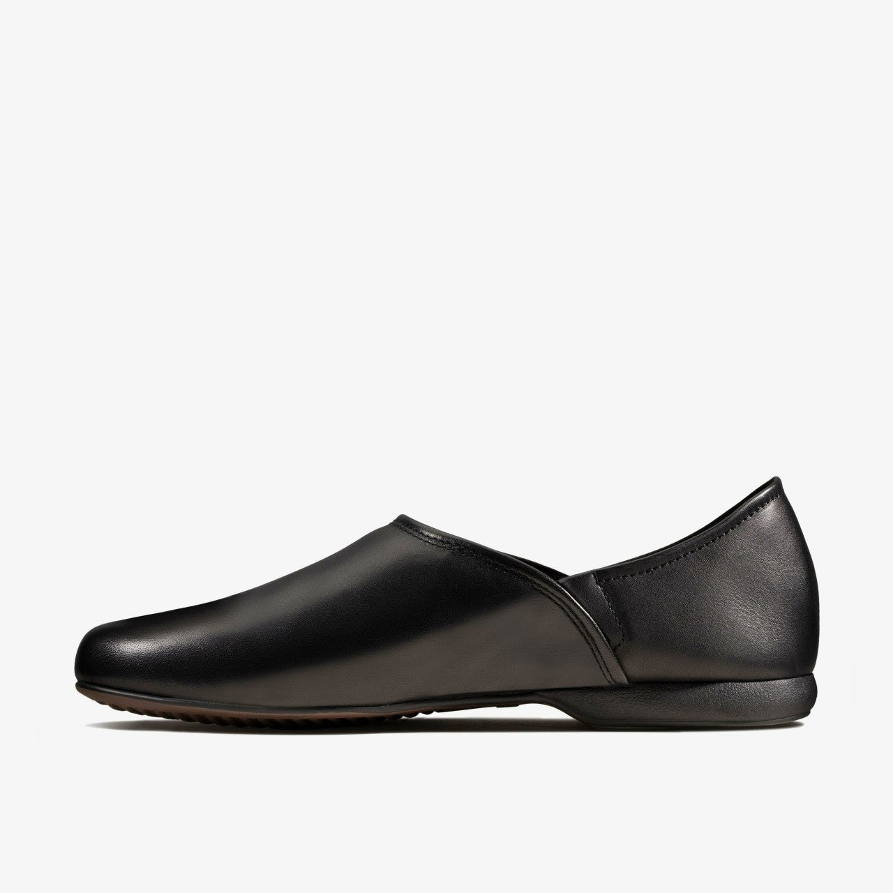 Harston Elite Slipper Black Leather | Clarks outlet