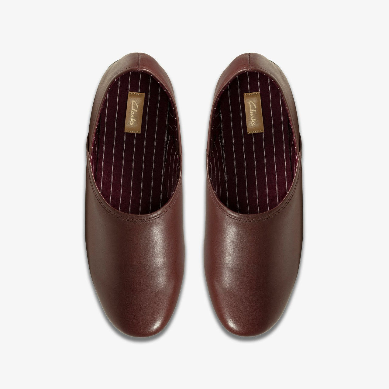 Harston Elite Slipper Burgundy Leather | Clarks discount