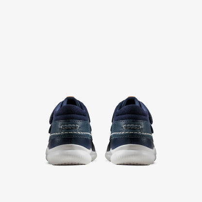 Crest Tuktu Toddler Navy Leather | Clarks on Sale
