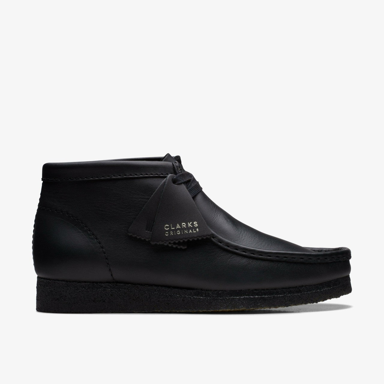 Wallabee Boot Black Leather | Clarks discount