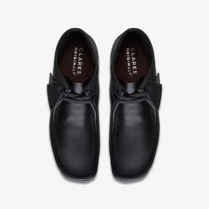 Wallabee Boot Black Leather | Clarks discount