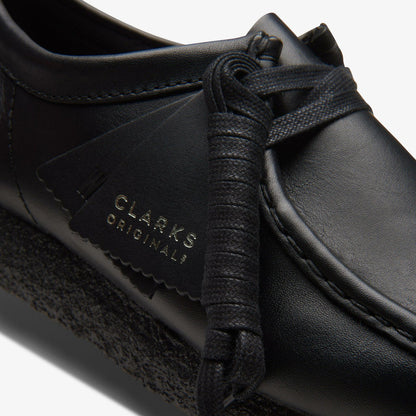 Wallabee Black Leather | Clarks Sale