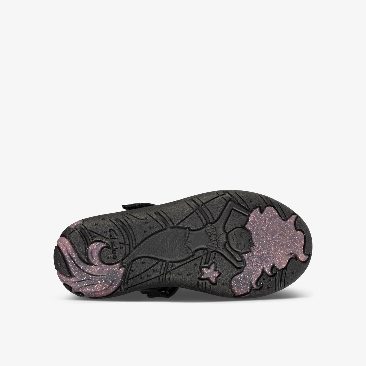 Sea Shimmer Toddler Black Leather | Clarks on Sale