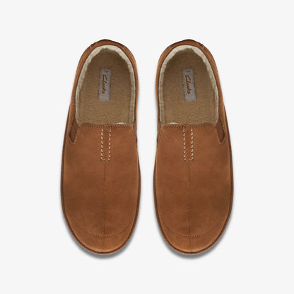 Home Mocc Slipper Tan Suede | Clarks for sale