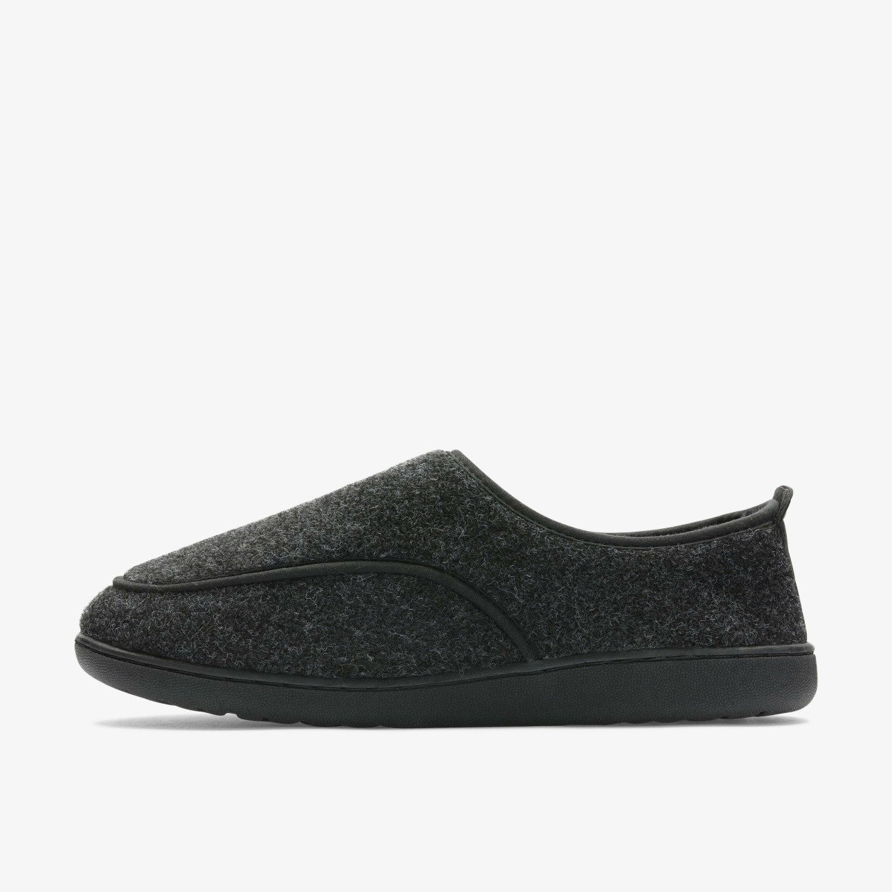 King Riptape Slipper Dark Grey Felt | Clarks for sale