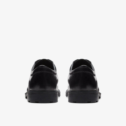 Kerton Lace Black Leather | Clarks for sale