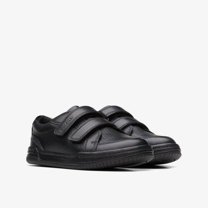 Fawn Strap Kid Black Leather | Clarks for sale