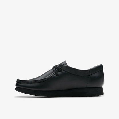 Wallabee Older Black Leather | Clarks for sale