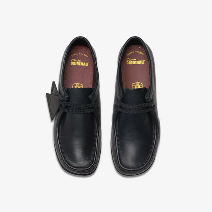 Wallabee Older Black Leather | Clarks for sale