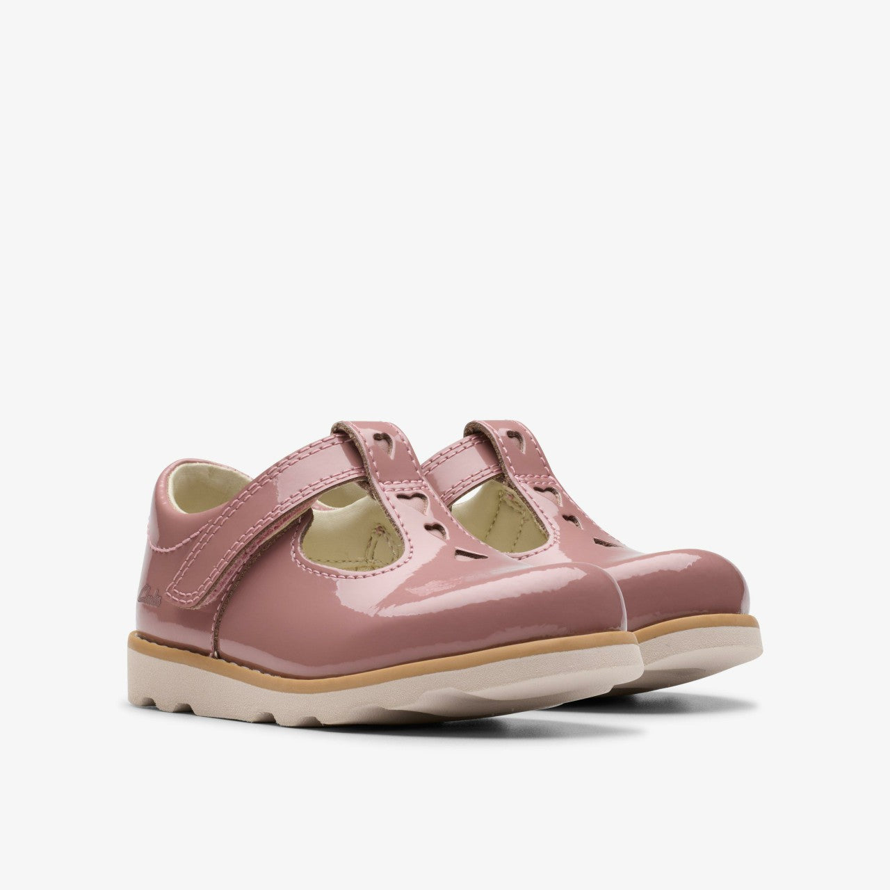 Crown Teen Toddler Dusty Pink Patent | Clarks online