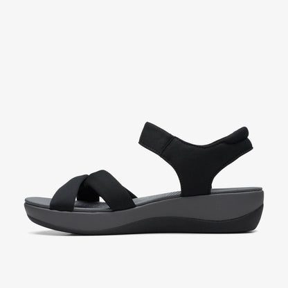 Arla Shore Black Textile | Clarks on Sale