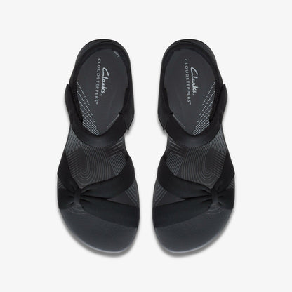 Arla Shore Black Textile | Clarks on Sale