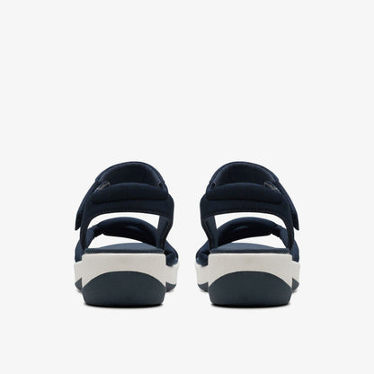 Arla Shore Navy Textile | Clarks for sale