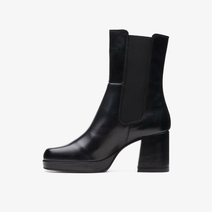 Pique Up Black Leather | Clarks outlet