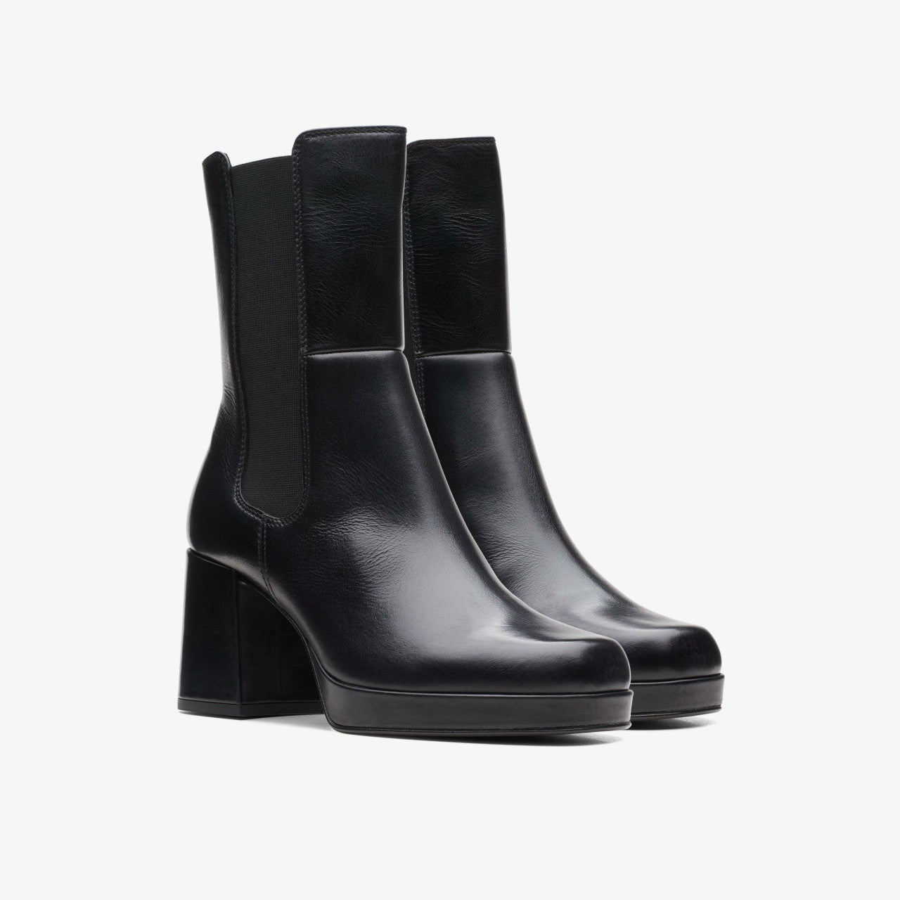 Pique Up Black Leather | Clarks outlet