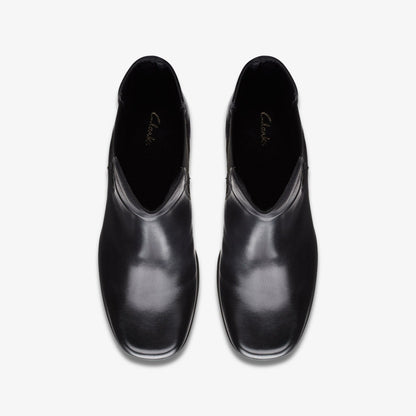 Pique Up Black Leather | Clarks outlet