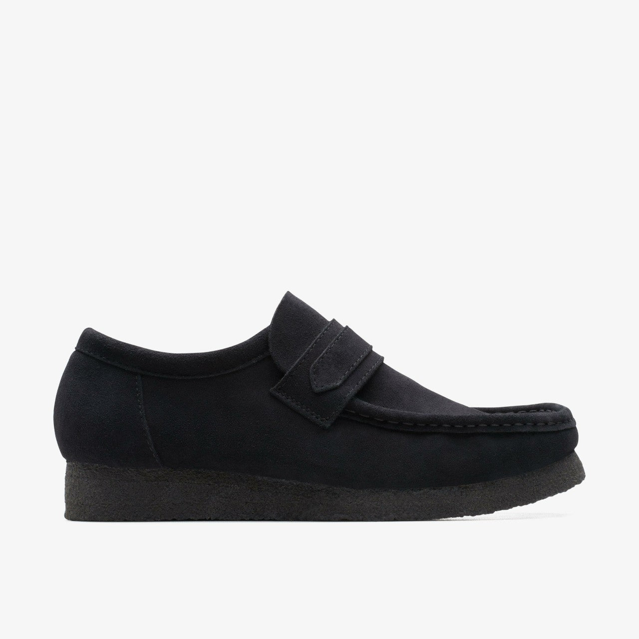 Wallabee Loafer Black Suede | Clarks discount