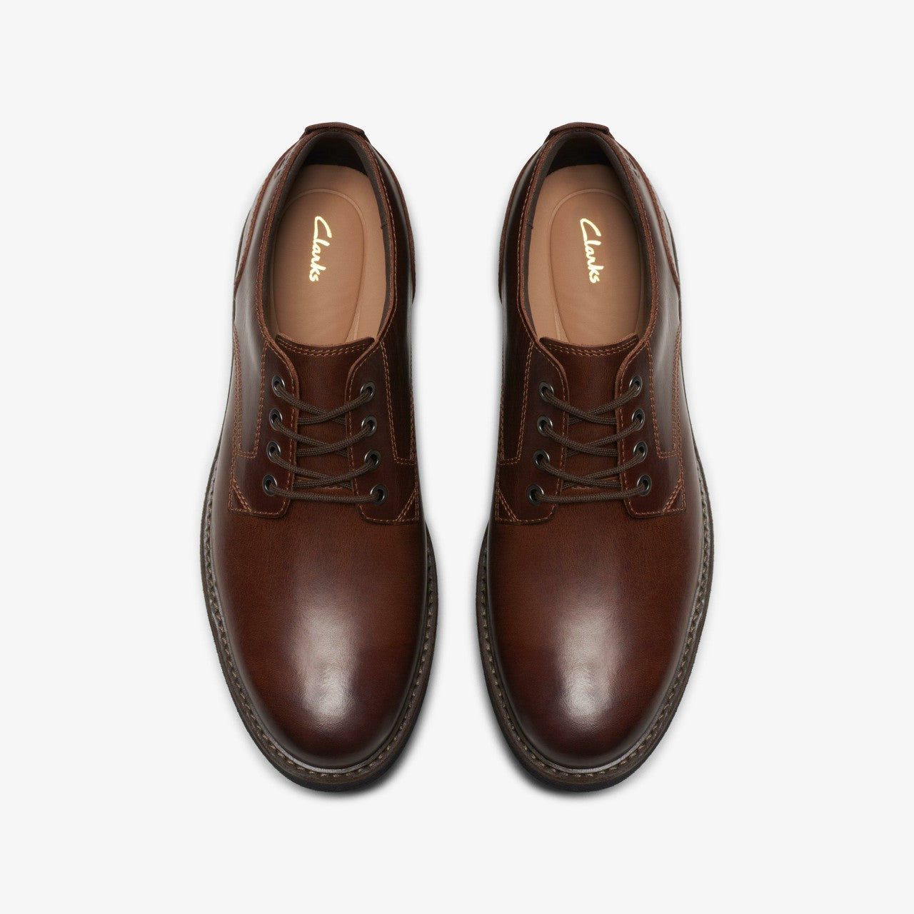 Batcombe Tie Dark Tan Leather | Clarks for sale