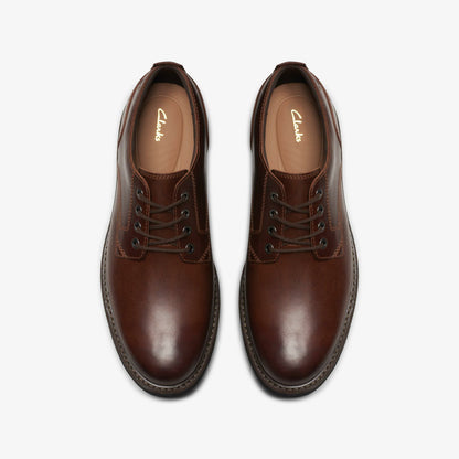 Batcombe Tie Dark Tan Leather | Clarks for sale