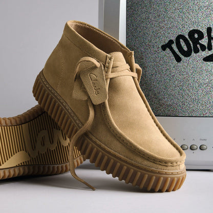 Torhill Hi Dark Sand Suede | Clarks on Sale
