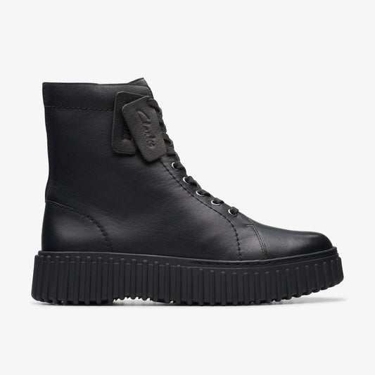 Torhill Rise Ankle Boot Black Leather | Clarks outlet