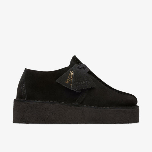 Trek Wedge Black Suede | Clarks for sale