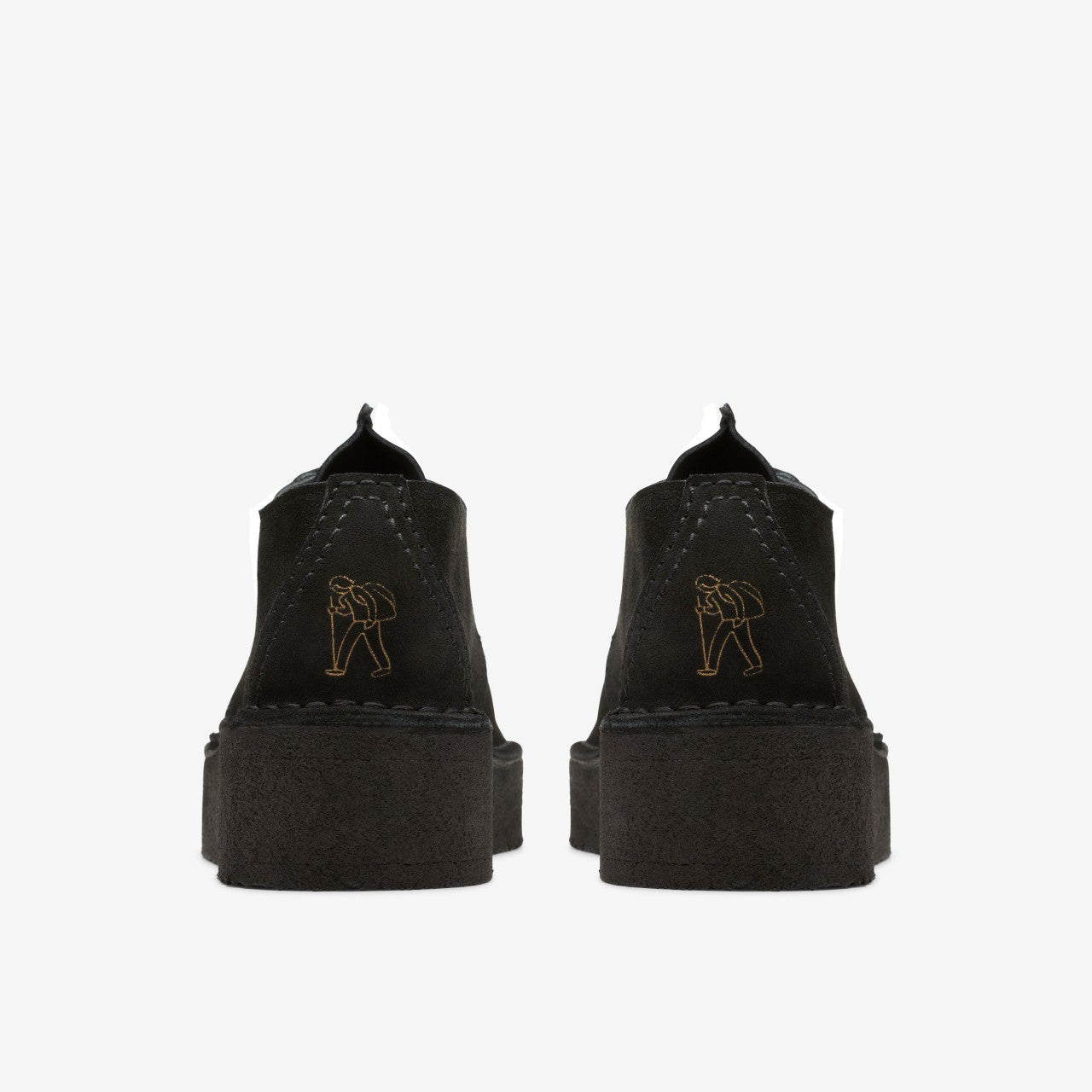 Trek Wedge Black Suede | Clarks for sale