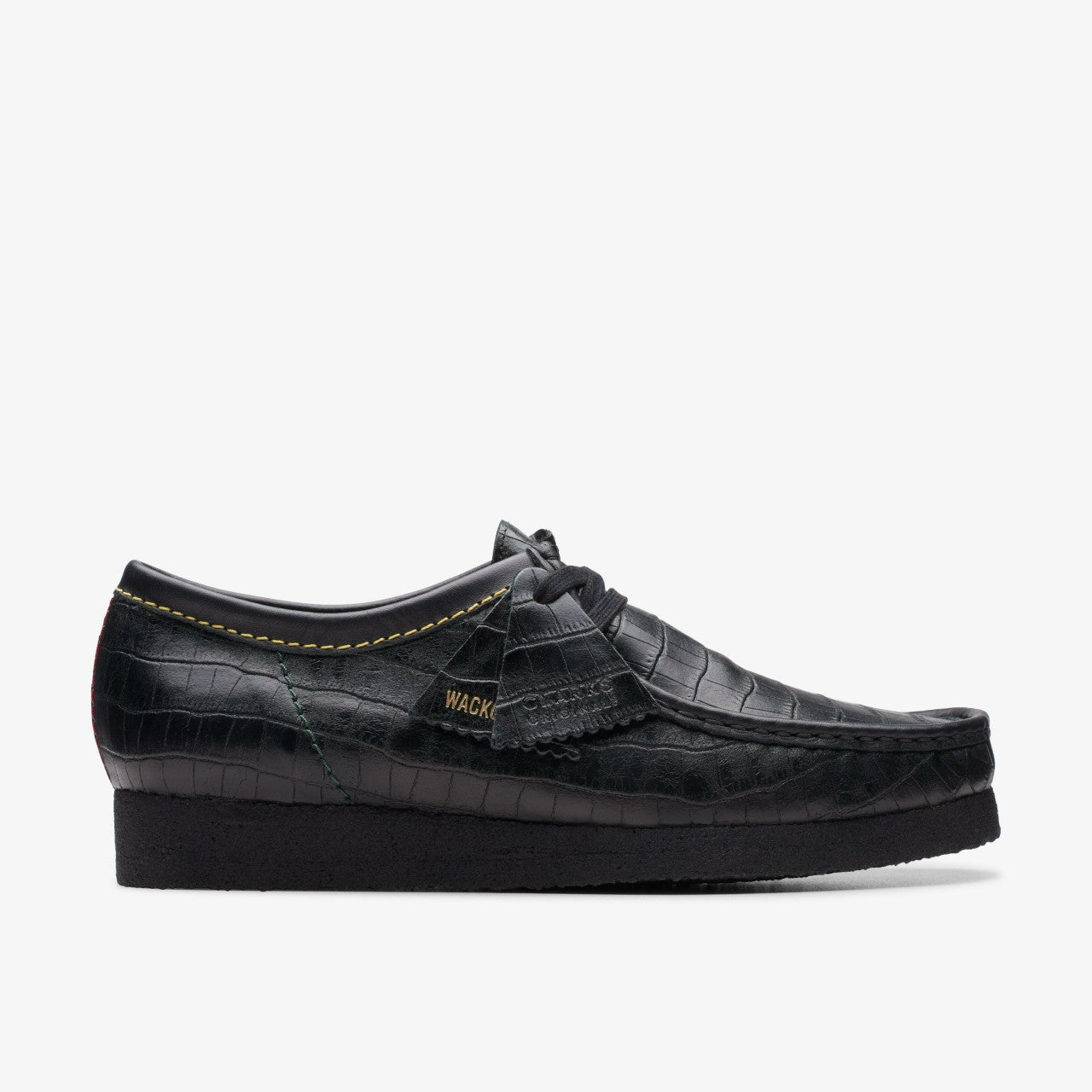 Wallabee Black Crocodile | Clarks on Sale