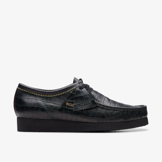 Wallabee Black Crocodile | Clarks on Sale