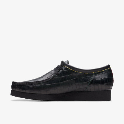 Wallabee Black Crocodile | Clarks on Sale