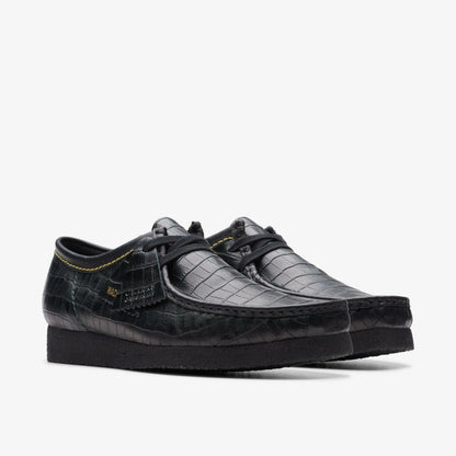 Wallabee Black Crocodile | Clarks on Sale