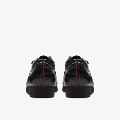 Wallabee Black Crocodile | Clarks on Sale