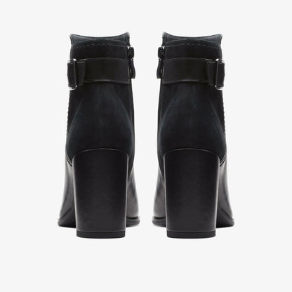 Freva 85 Buckle Black Leather | Clarks discount