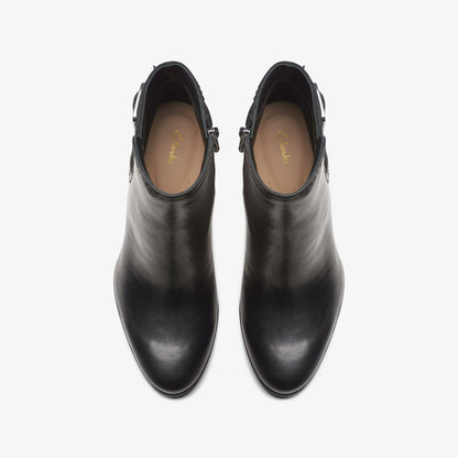 Freva 85 Buckle Black Leather | Clarks discount