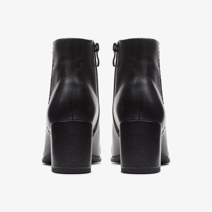 Freva 55 Zip Ankle Boot Black Leather | Clarks on Sale