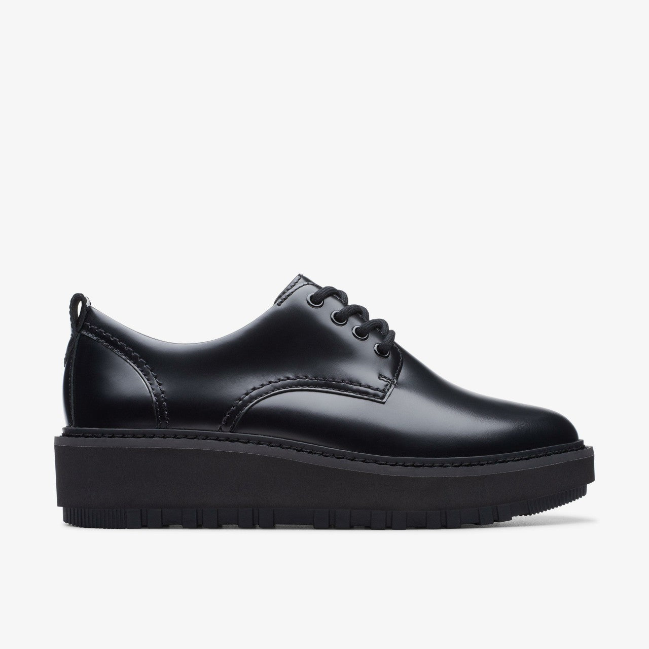 Orianna W Derby Black Leather | Clarks Sale