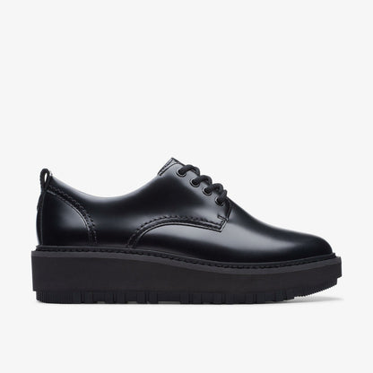 Orianna W Derby Black Leather | Clarks Sale