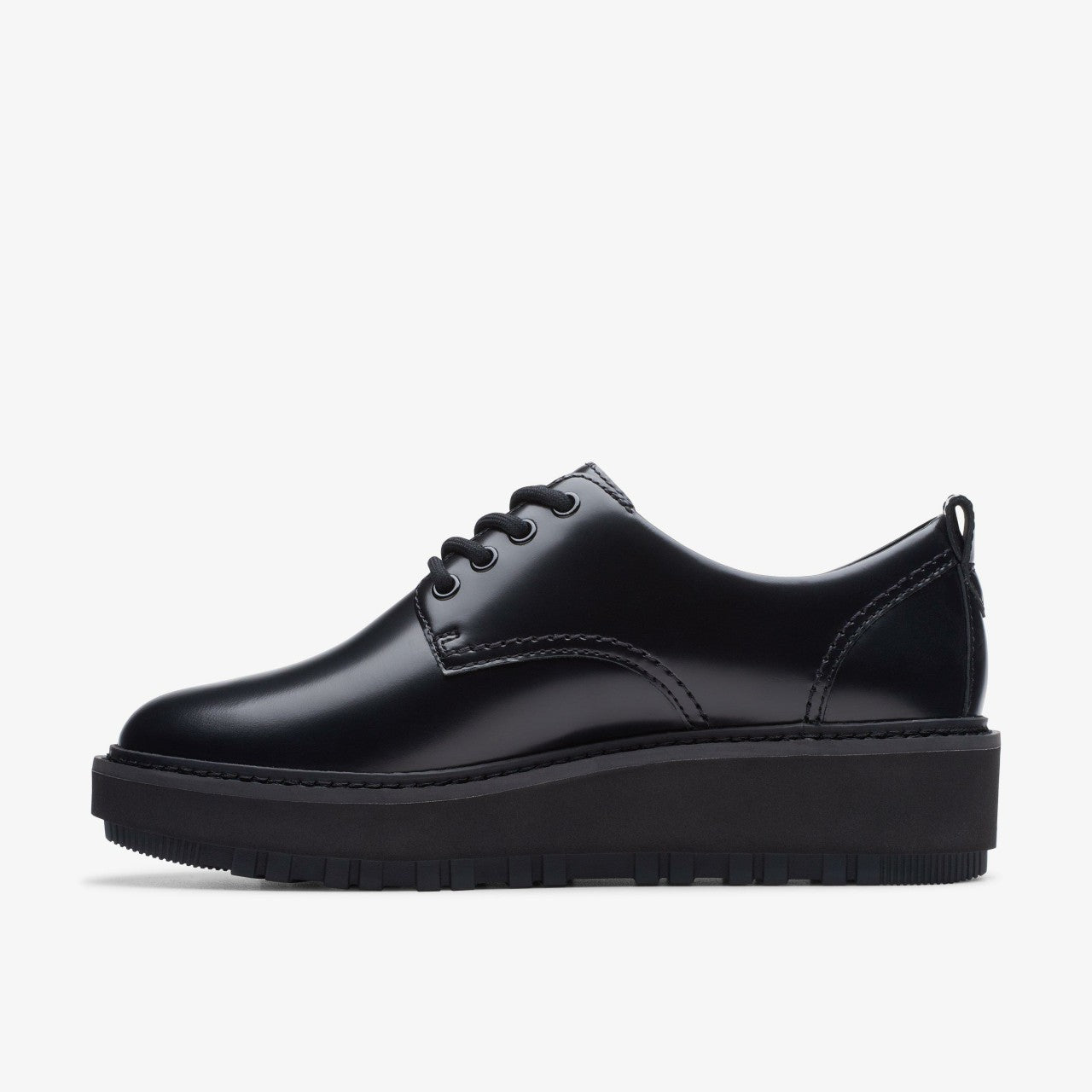 Orianna W Derby Black Leather | Clarks Sale