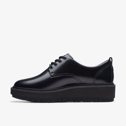 Orianna W Derby Black Leather | Clarks Sale