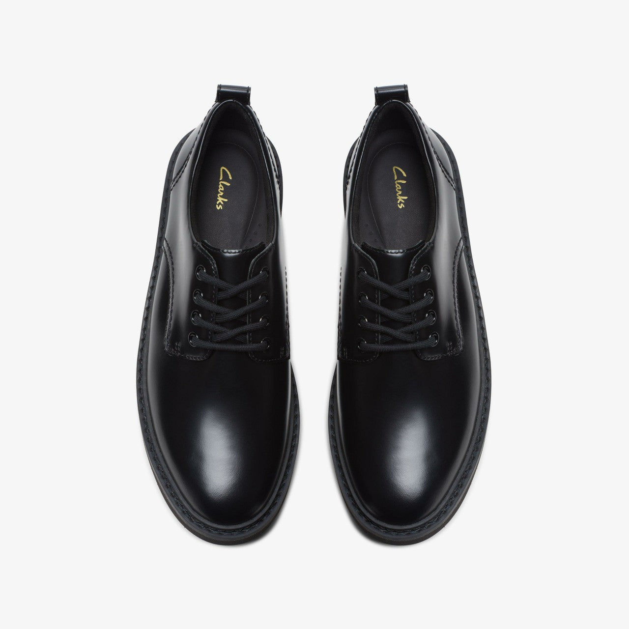 Orianna W Derby Black Leather | Clarks Sale