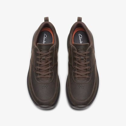 Clarks Pro Lace Dark Brown Tumbled | Clarks online