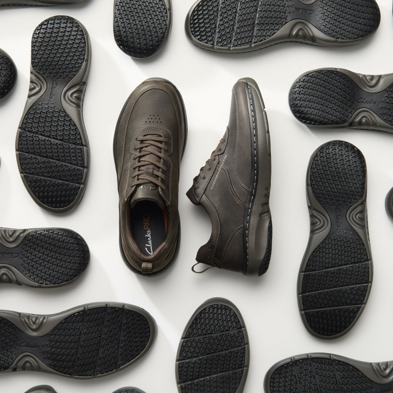 Clarks Pro Lace Dark Brown Tumbled | Clarks online