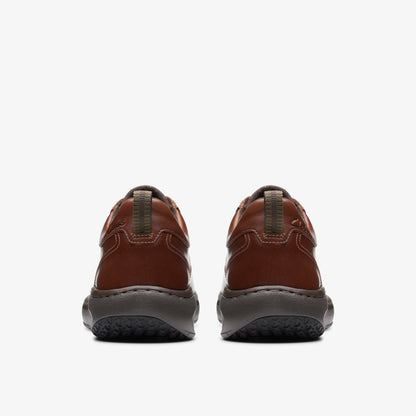 Clarks Pro Lace Dark Tan Leather | Clarks on Sale