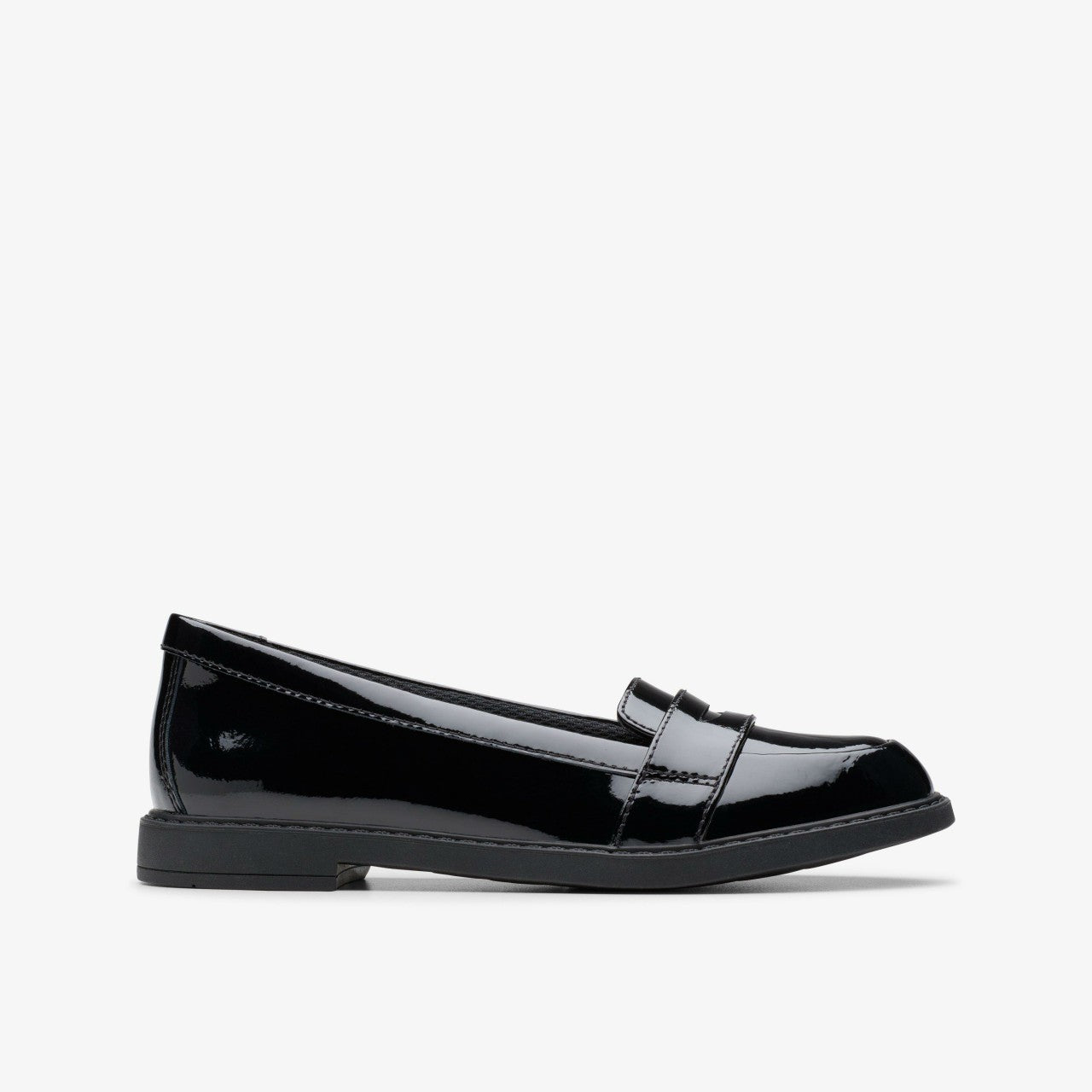 Scala Loafer Kid Black Patent | Clarks online