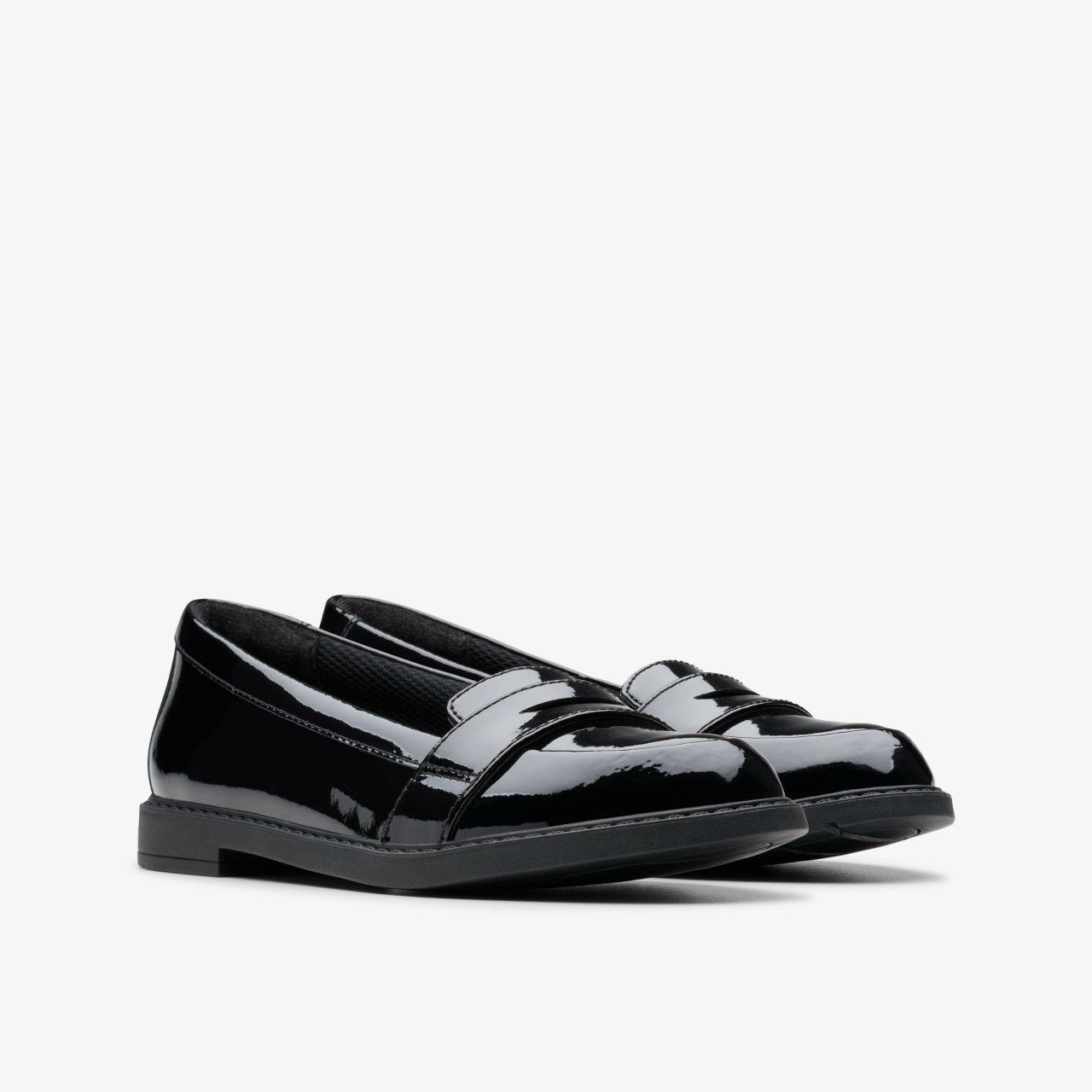 Scala Loafer Kid Black Patent | Clarks online