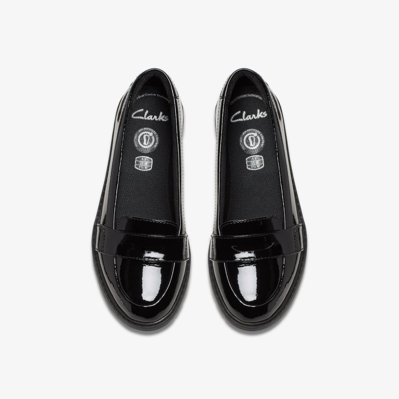 Scala Loafer Kid Black Patent | Clarks online