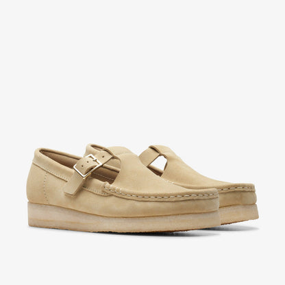 Wallabee T Bar Maple Suede | Clarks discount
