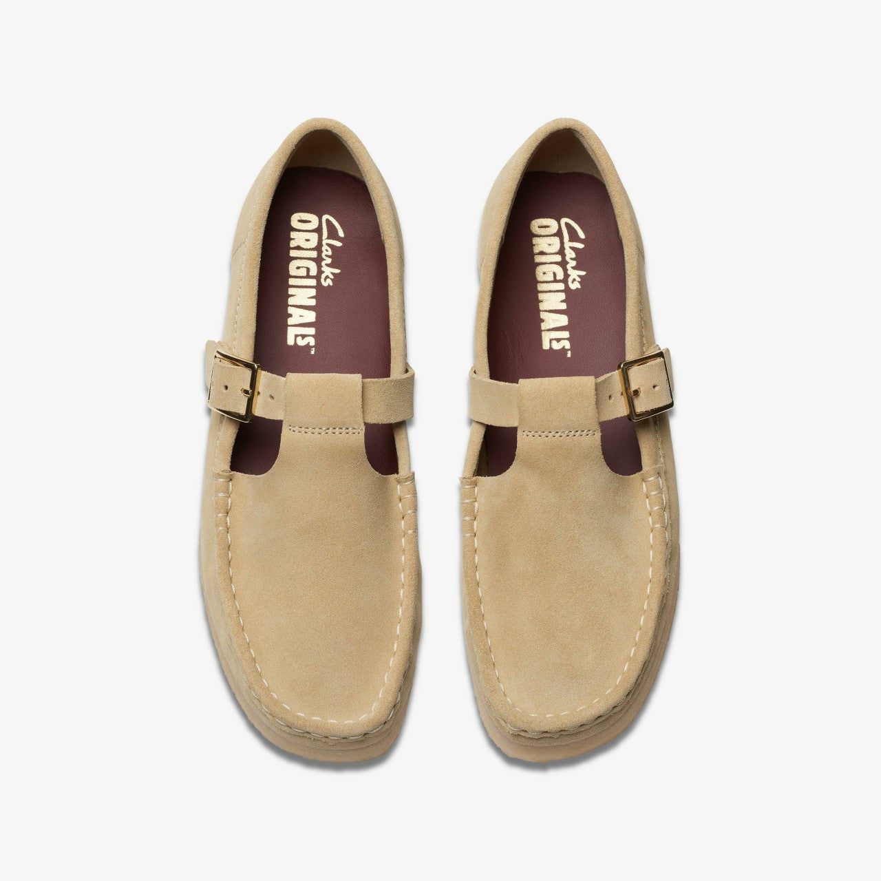 Wallabee T Bar Maple Suede | Clarks discount