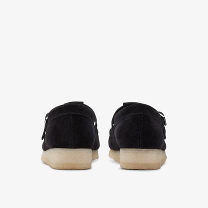 Wallabee T Bar Black Suede | Clarks on Sale